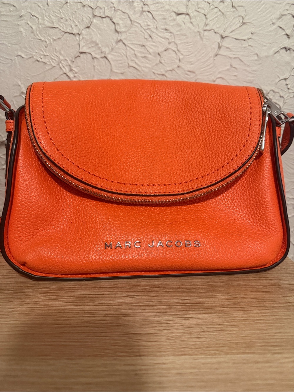 Marc Jacobs Orange Pebbled Leather